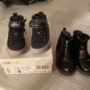 Lot of 2 girls shoes geox & Zara 25 /26